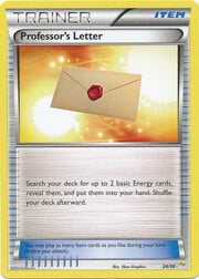 Professor’s Letter