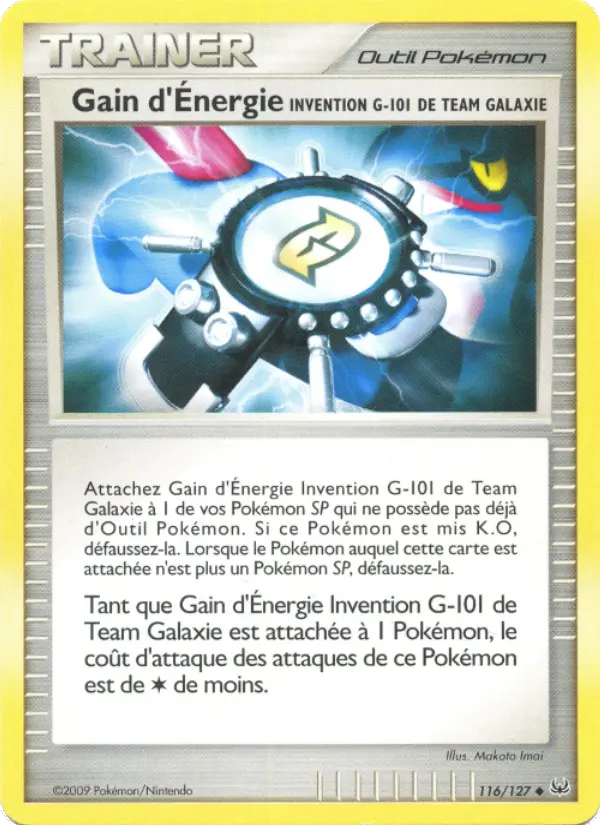 Team Galactic's Invention G-101 Energy Gain