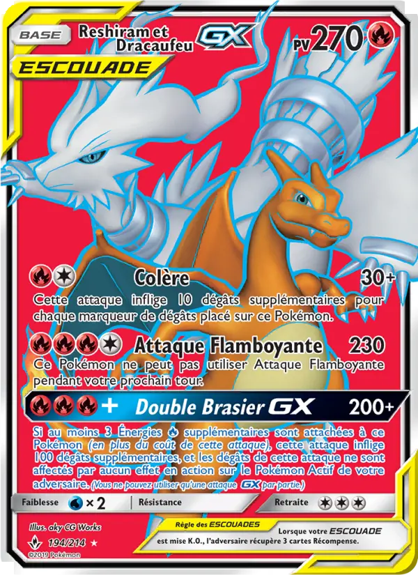 Reshiram & Charizard GX