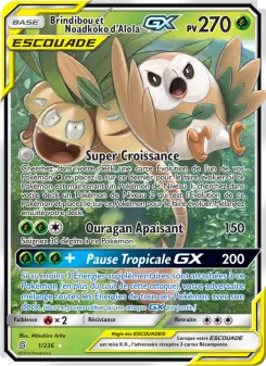 Rowlet & Alolan Exeggutor GX
