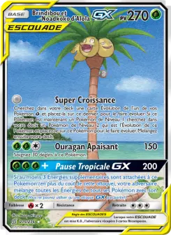 Rowlet & Alolan Exeggutor GX